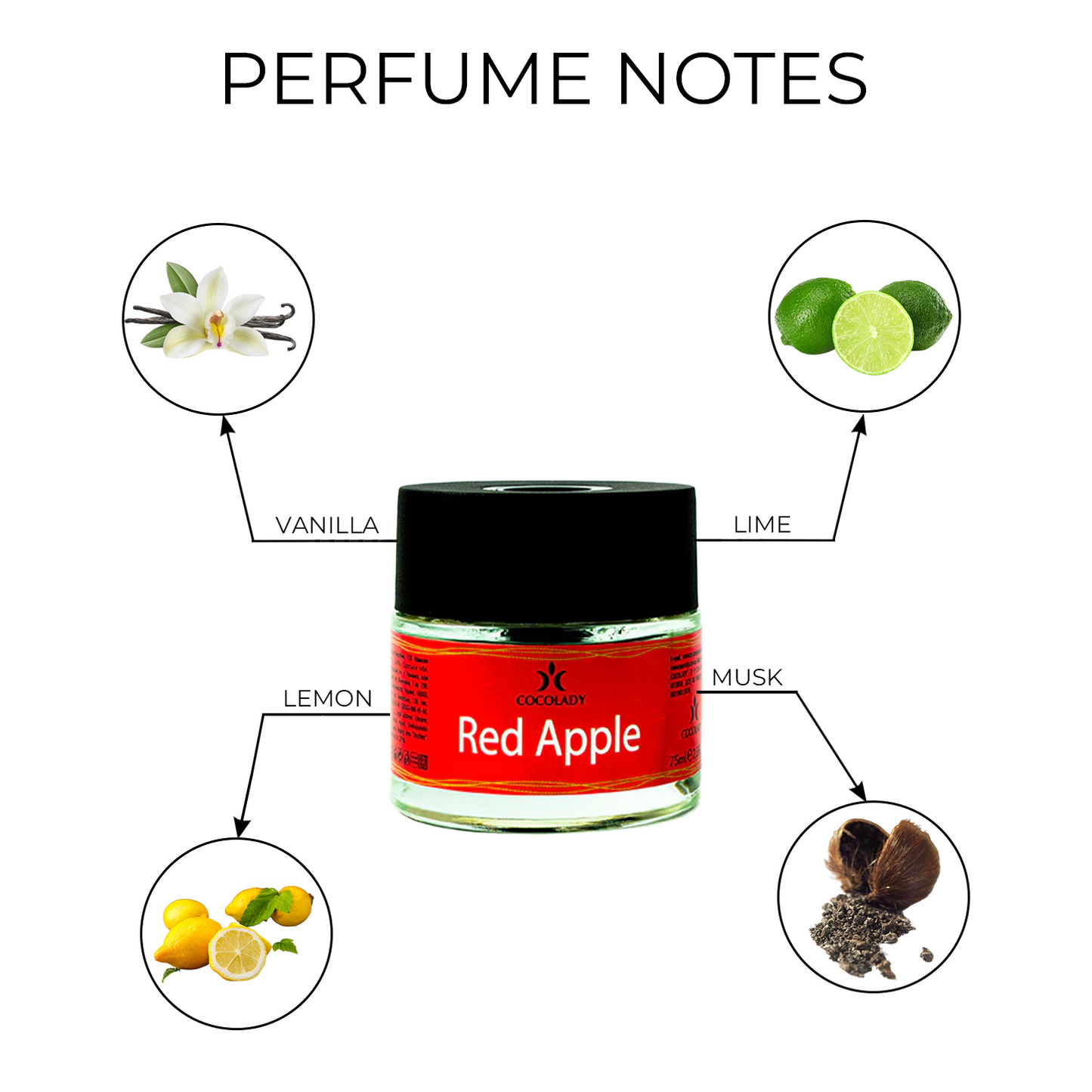 COCOLADY RED APPLE UNIQUE PERFUME DIFFUSER 2.5 oz