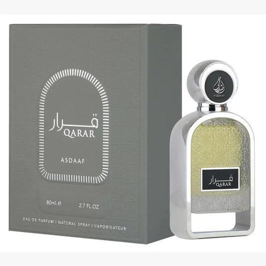 Lattafa Qarar 2.7 oz EDP – Woody Amber Strength Men