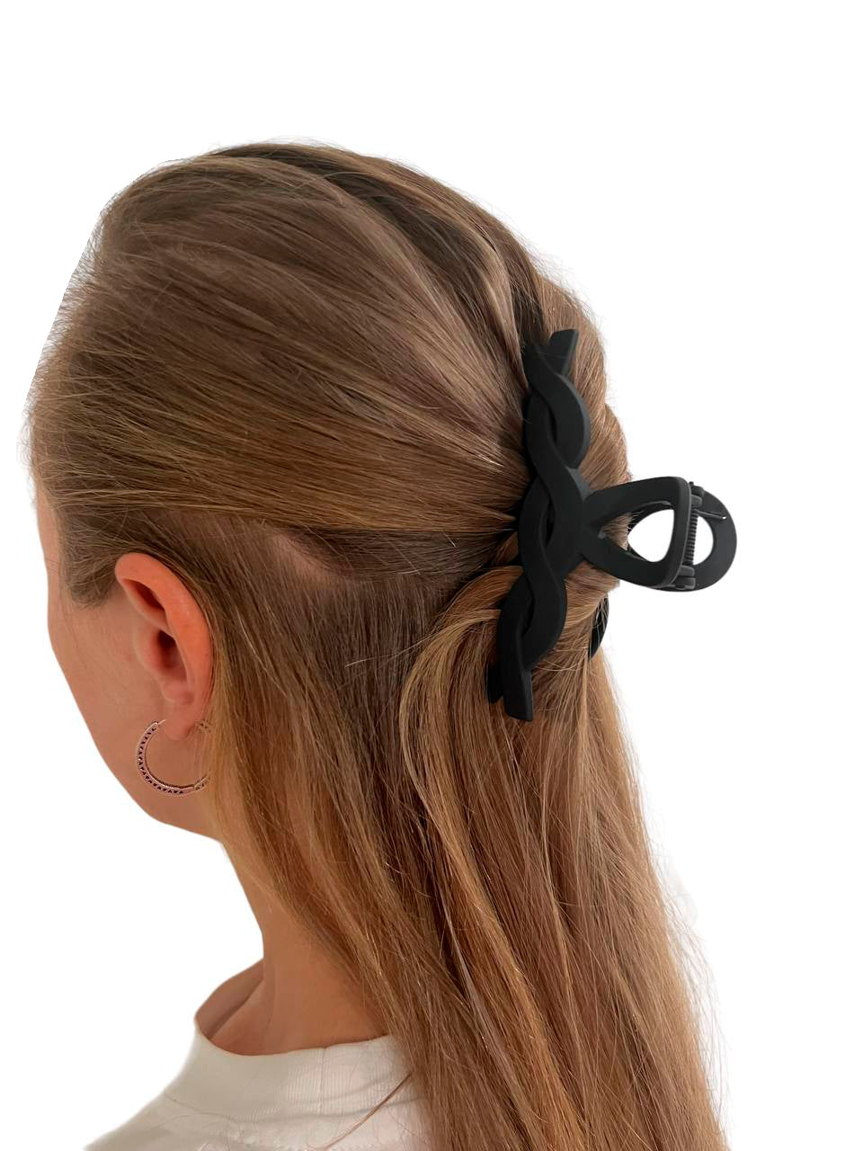 8Pack 4.3" Large Hair Zig-zag and Square Claw Clips for Thin Thick Curly Hair DASPAR 2styles 4Neutral Colors Nonslip Strong Hold Big Matte Clips