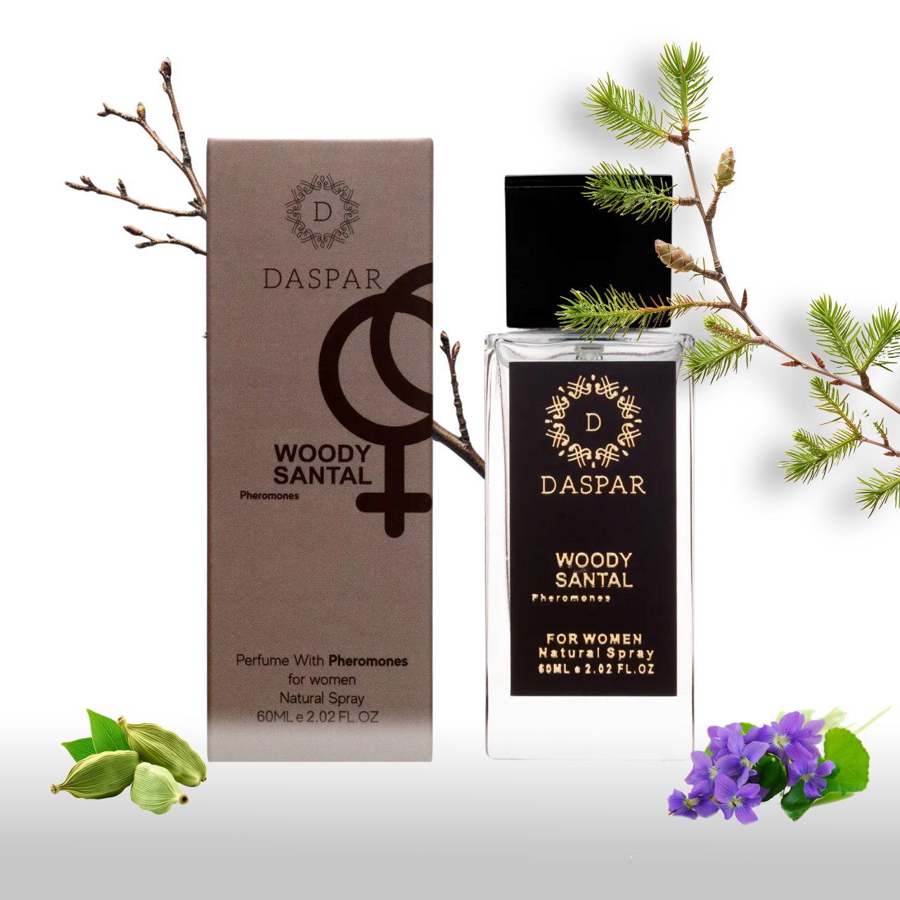 Pheromone DASPAR WOODY SANTAL 2.02oz