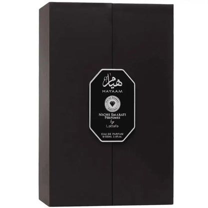 Lattafa Hayaam Niche Emarati 3.4 oz EDP – Amber Woody Unisex