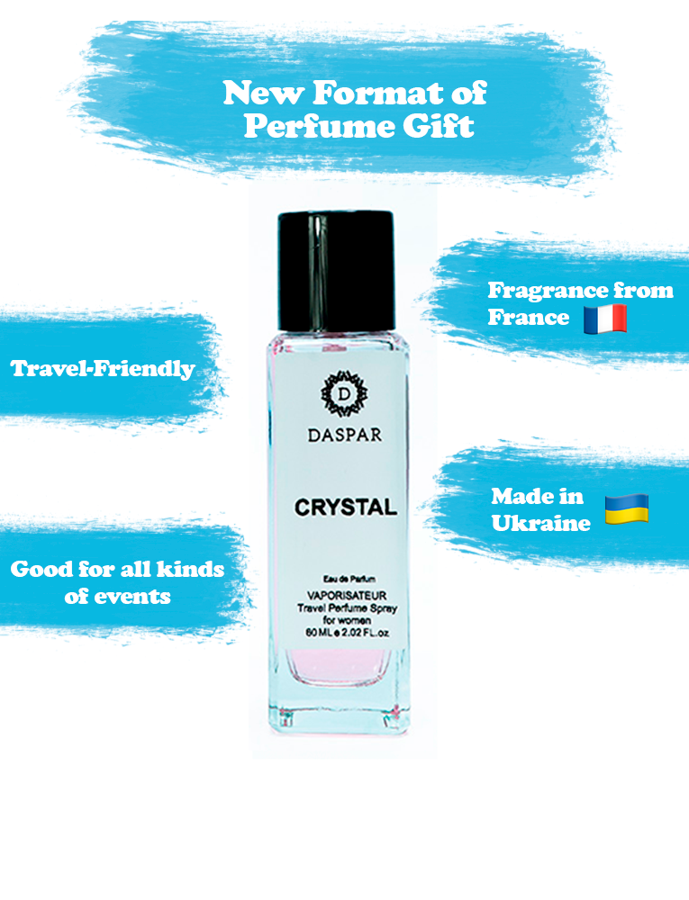 DASPAR CRYSTAL FOR WOMEN TRAVEL BAG SPRAY 2.02 OZ