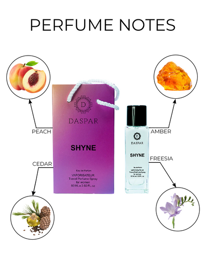 DASPAR SHYNE FOR WOMEN TRAVEL BAG SPRAY 2.02 OZ 60 ML