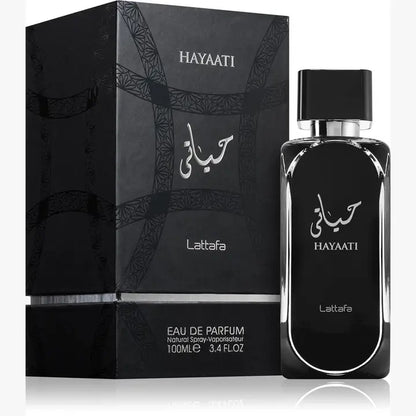 Lattafa Hayaati Black 3.4 oz/100 ml Eau de Parfum — Unisex 