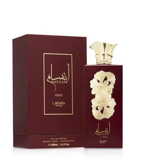 Lattafa Ansaam Gold 3.3 oz EDP Unisex – Fruity Floral Gour