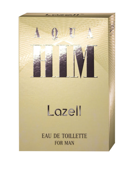 LAZELL AQUA HIM MEN EDT 3.4 OZ