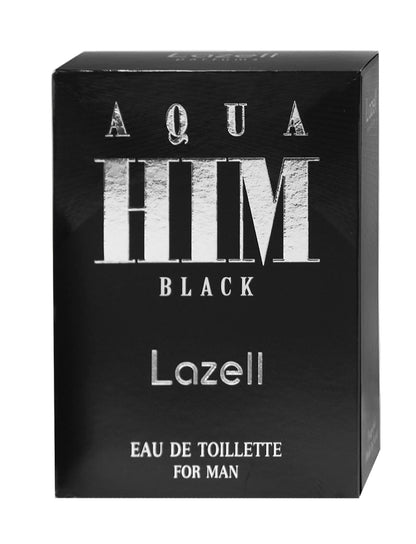 LAZELL AQUA HIM BLACK MEN EDT 100 ML